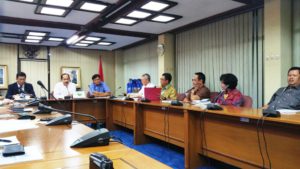 ジャカルタ市水道公社(PAMJAYA)との協議写真